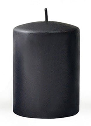 Świeca CLASSIC CANDLES Walec mały 7xh10cm parafinowa czarna