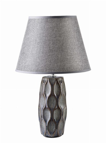 LETI GREY Lampa stołowa 9x9x39cm