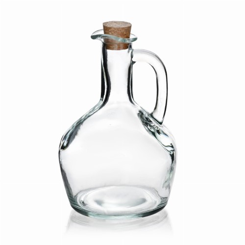 MODERN KITCHEN Karafka szklana z korkiem 400ml 10x8x15,5cm