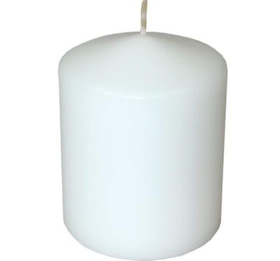 Świeca CLASSIC CANDLES Walec średni 7xh14cm biała parafinowa
